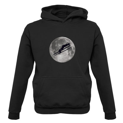 Ski Jump Moon Kids T Shirt