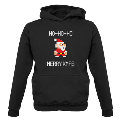 8 Bit Santa Pixel Kids T Shirt