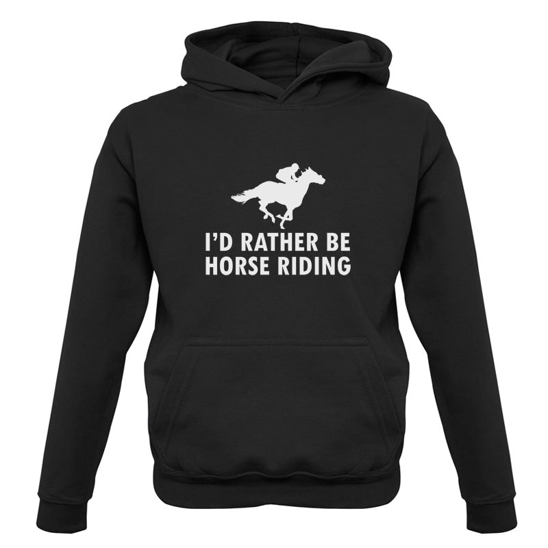 I'd Rather Be Horse Riding Kids T Shirt