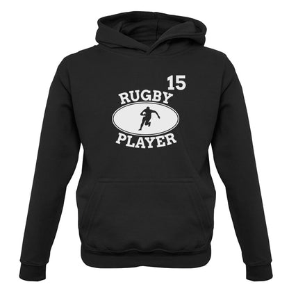 Rugby Player 15 Kids T Shirt