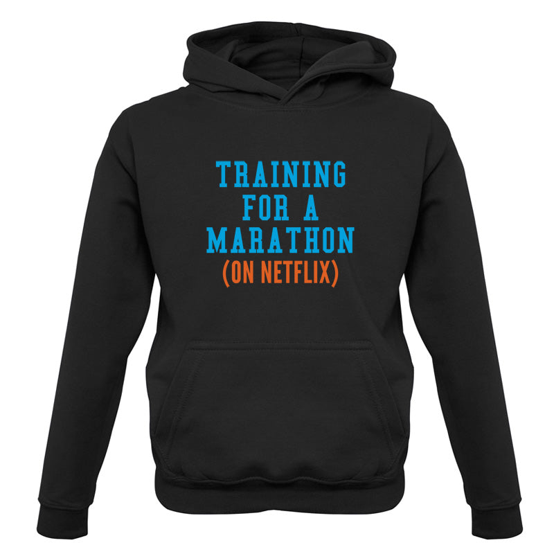 Training For A Marathon On Netflix Kids T Shirt