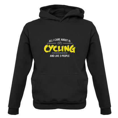 All I Care About Is Cycling Kids T Shirt