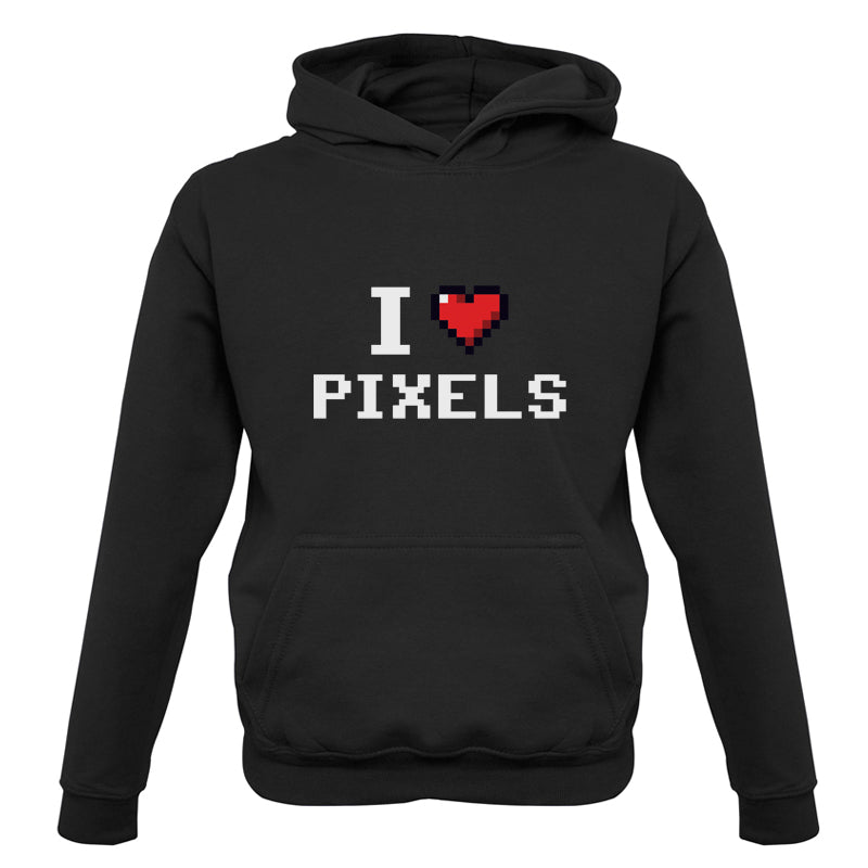 I Love Pixels Kids T Shirt
