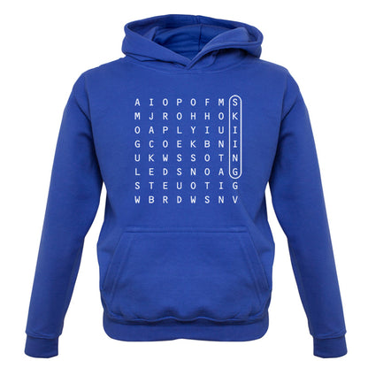 Skiing WordSearch Kids T Shirt