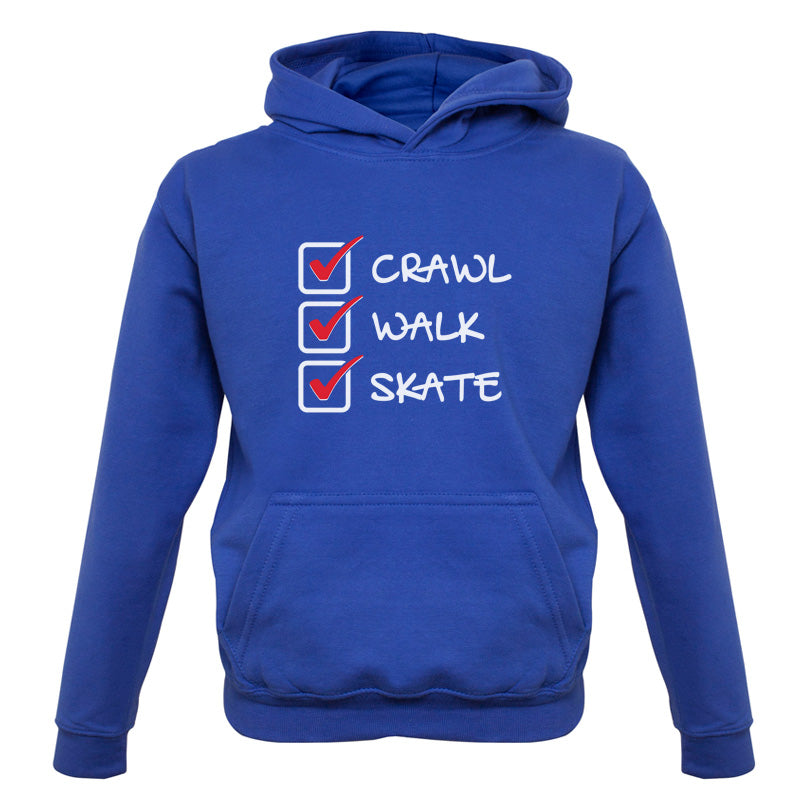 Crawl Walk Skate Kids T Shirt