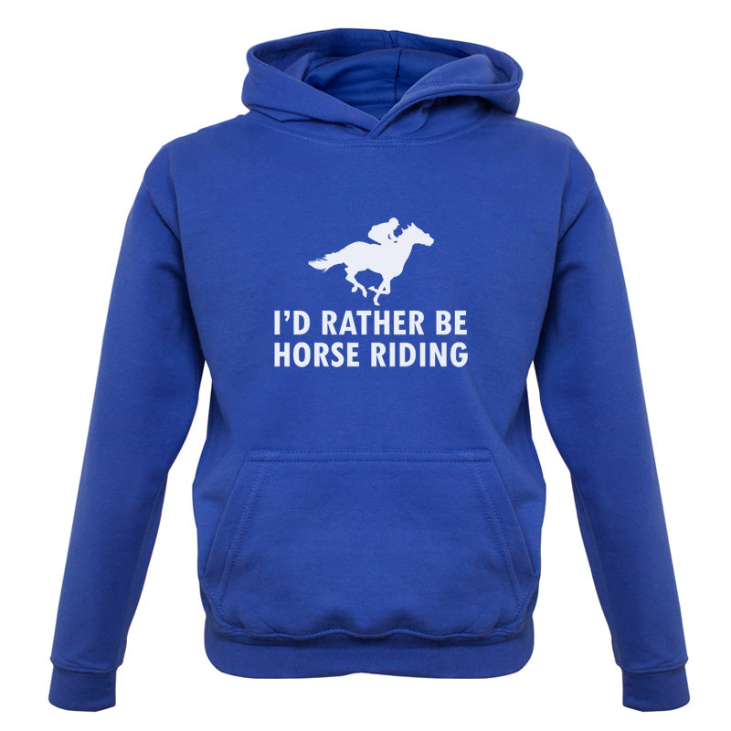 I'd Rather Be Horse Riding Kids T Shirt