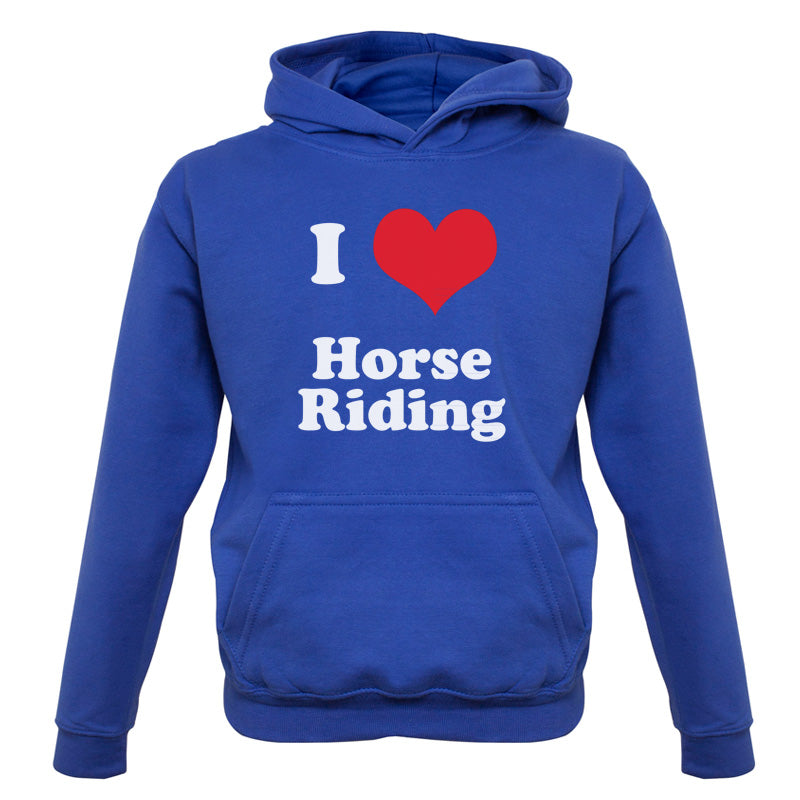 I Love Horse Riding Kids T Shirt