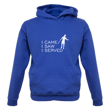 I Came I Saw I Served Kids T Shirt