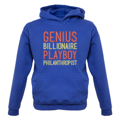 Genius Billionaire Playboy Philanthropist Kids T Shirt