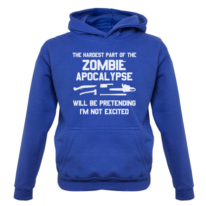 The Hardest Part Of The Zombie Apocalypse Kids T Shirt
