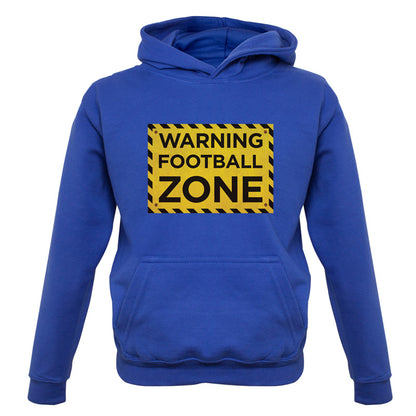 Warning Football Zone Kids T Shirt