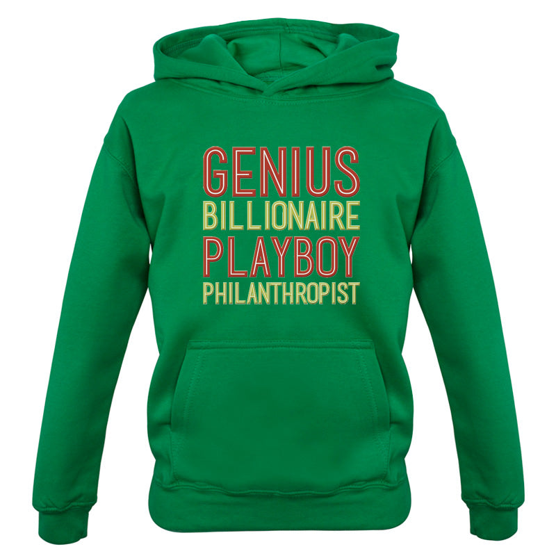 Genius Billionaire Playboy Philanthropist Kids T Shirt