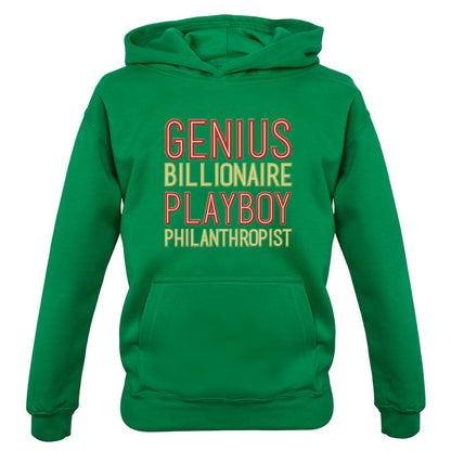 Genius Billionaire Playboy Philanthropist Kids T Shirt