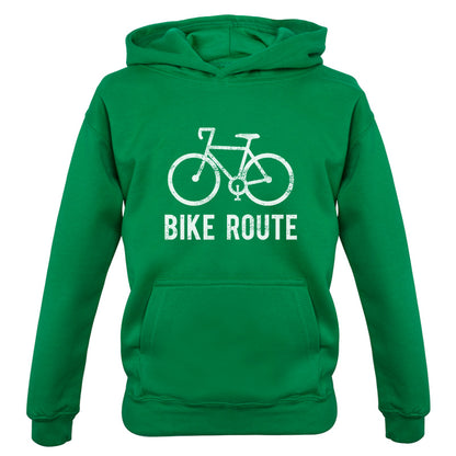 Bike Route Kids T Shirt