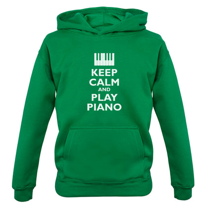 Keep Calm and Play Piano Kids T Shirt