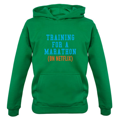 Training For A Marathon On Netflix Kids T Shirt