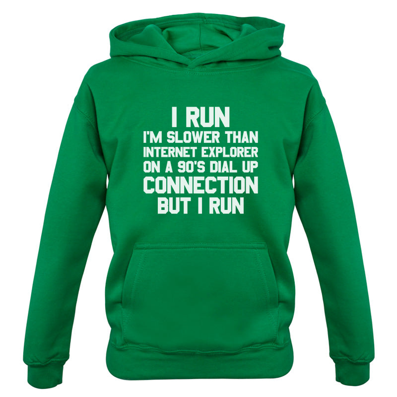 I Run, Slower Than Internet Explorer Kids T Shirt