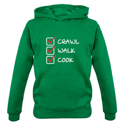 Crawl Walk Cook Kids T Shirt