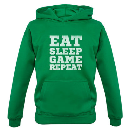 Eat Sleep Game Repeat Kids T Shirt