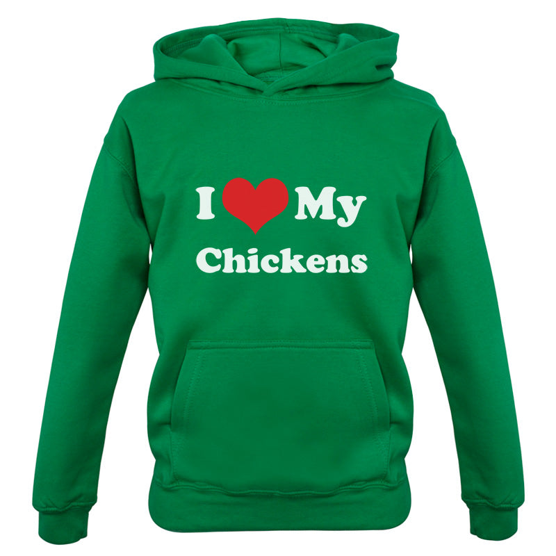 I Love My Chickens Kids T Shirt