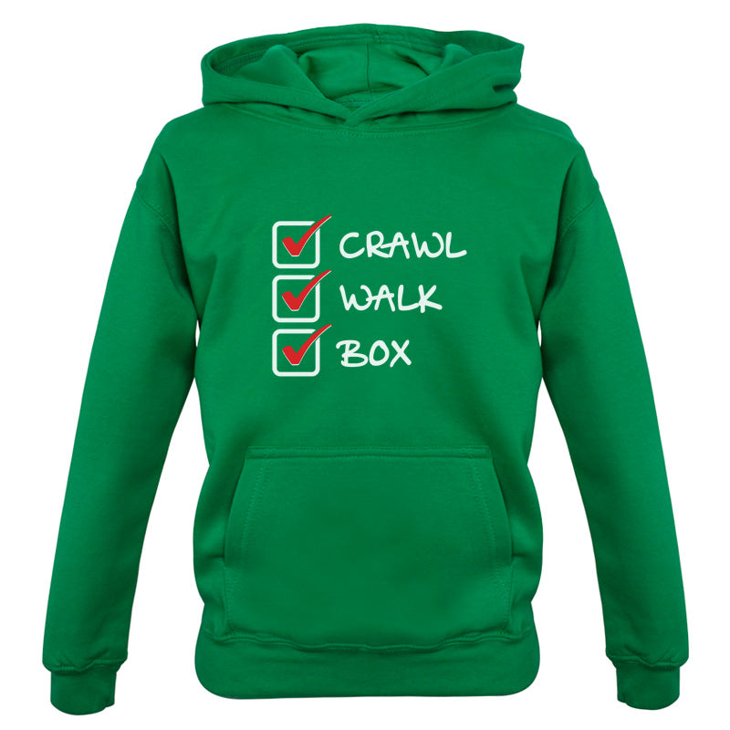 Crawl Walk Box Kids T Shirt