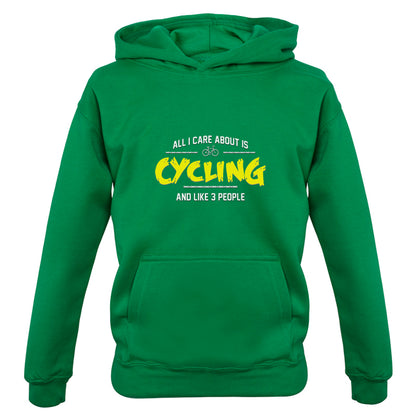 All I Care About Is Cycling Kids T Shirt