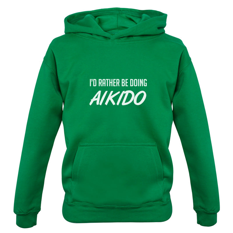 I'd Rather Be Doing Aikido Kids T Shirt