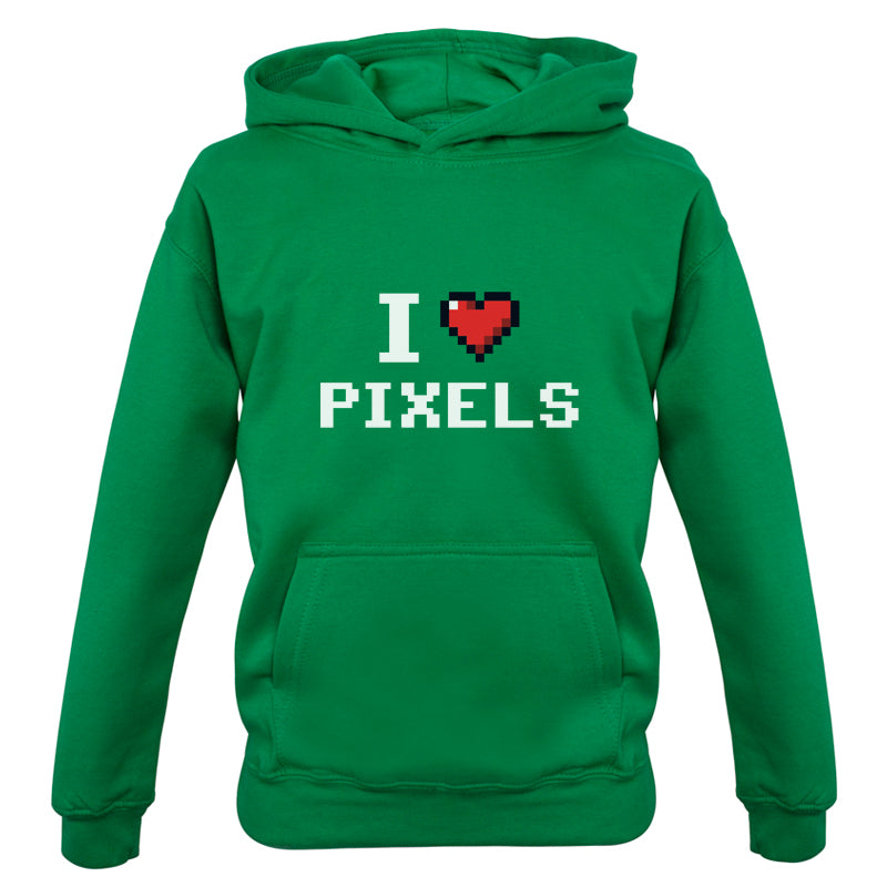 I Love Pixels Kids T Shirt