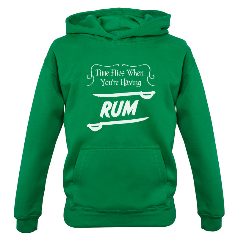 Time Flies When You're Having Rum Kids T Shirt