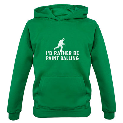 I'd Rather Be Playing Paintballing Kids T Shirt