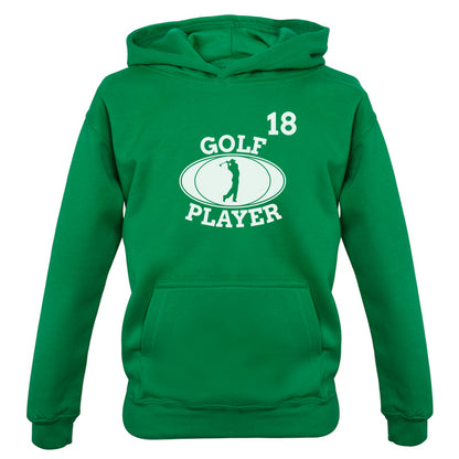 Golf Player 18 Kids T Shirt