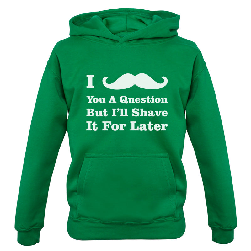 I Moustache You A Question Kids T Shirt