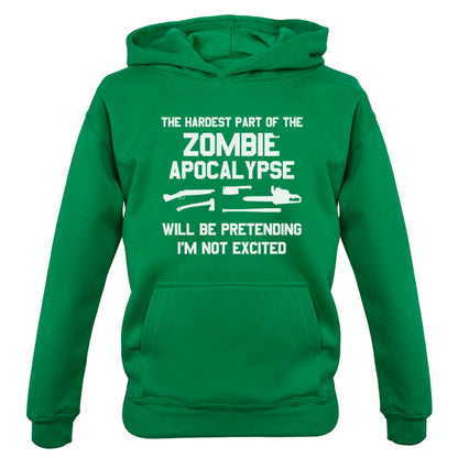 The Hardest Part Of The Zombie Apocalypse Kids T Shirt