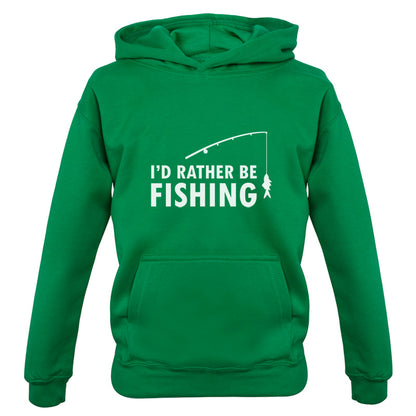 I'd Rather Be Fishing Kids T Shirt