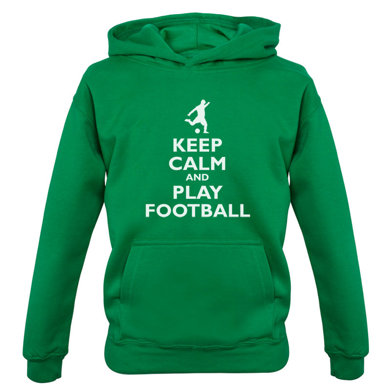 Keep Calm and Play Football Kids T Shirt