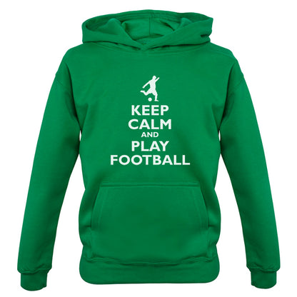 Keep Calm and Play Football Kids T Shirt