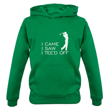 I Came I Saw I Tee'd Off Kids T Shirt