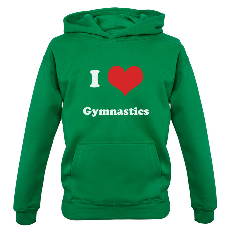 I Love Gymnastics Kids T Shirt