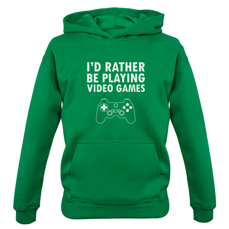 I'd Rather Be Playing Video Games Kids T Shirt