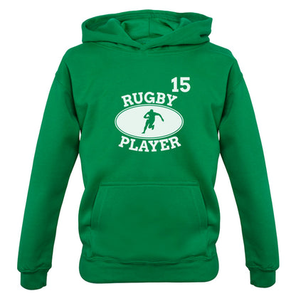 Rugby Player 15 Kids T Shirt