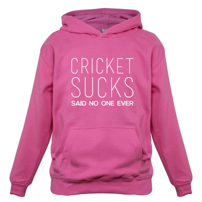 Cricket Sucks Said No One Ever Kids T Shirt