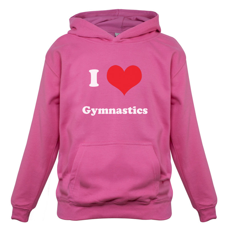 I Love Gymnastics Kids T Shirt