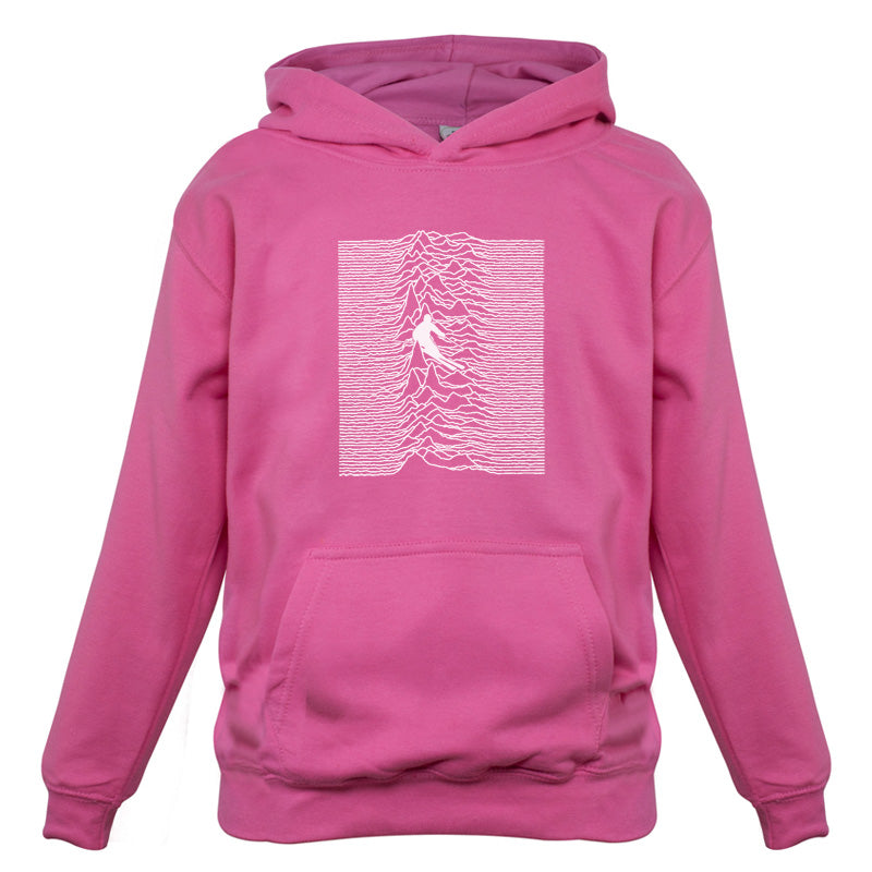 Unknown Pleasures Of Skiing Kids T Shirt