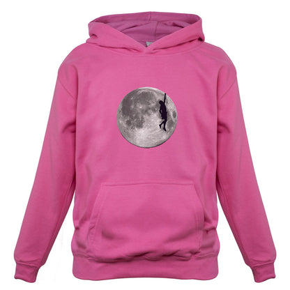 Rock Climbing Moon Kids T Shirt