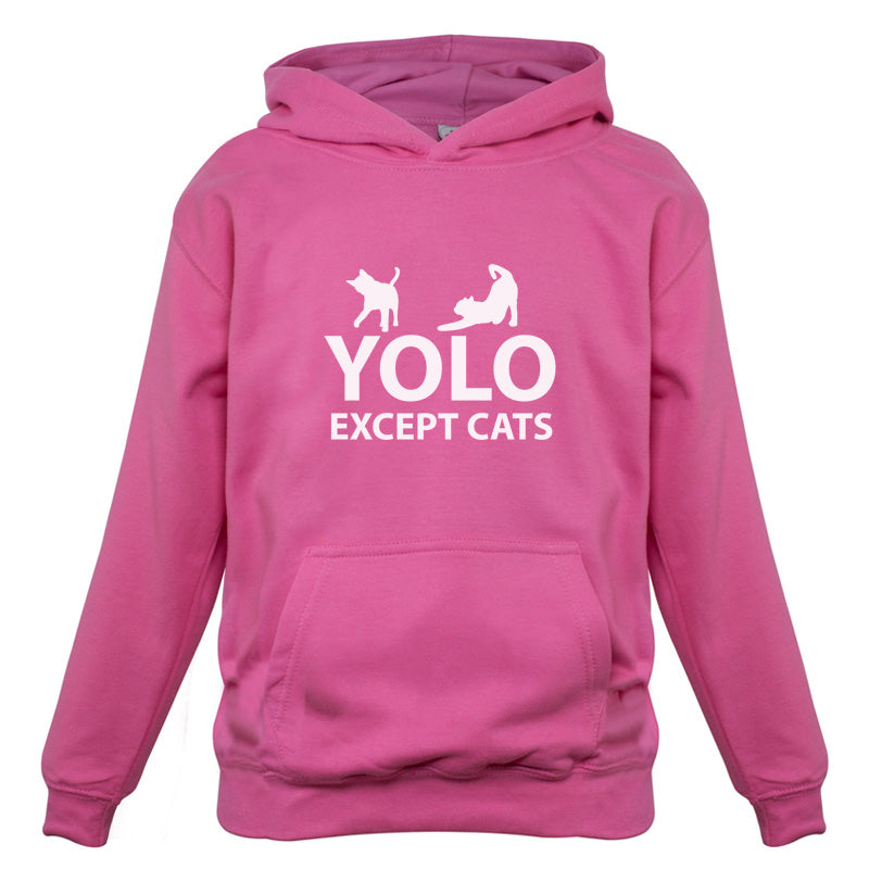 Yolo Except Cats Kids T Shirt