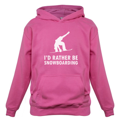 I'd Rather Be Snowboarding Kids T Shirt