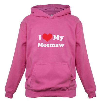 I Love My Meemaw Kids T Shirt