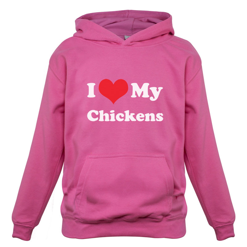 I Love My Chickens Kids T Shirt