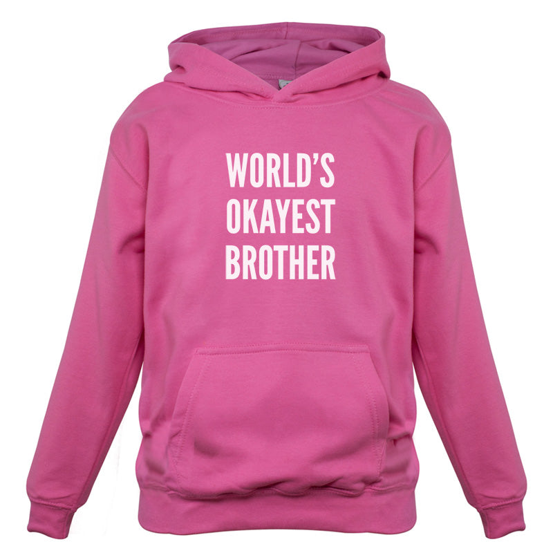 World's Okayest Brother Kids T Shirt