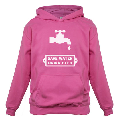 Save Water Drink Beer Kids T Shirt